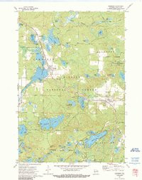 TOWNSEND, WI HISTORICAL MAP GEOPDF 7.5X7
