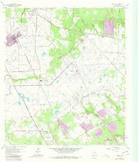 TOMBALL, TX HISTORICAL MAP GEOPDF 7.5X7.