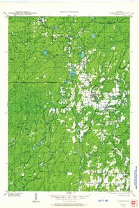 GLIDDEN, WI HISTORICAL MAP GEOPDF 15X15