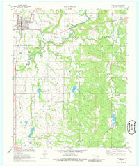 WETUMKA, OK HISTORICAL MAP GEOPDF 7.5X7.