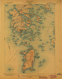 DEER ISLE, ME HISTORICAL MAP GEOPDF 15X1