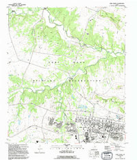 FORT HOOD, TX HISTORICAL MAP GEOPDF 7.5X