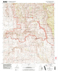 CHERRY SPRING PEAK, AZ HISTORICAL MAP GE