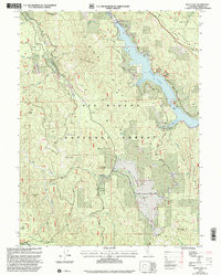 RUTH LAKE, CA HISTORICAL MAP GEOPDF 7.5X