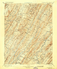 MONTEREY, VA-WV HISTORICAL MAP GEOPDF 30