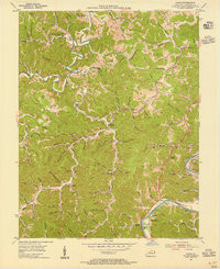 ADAMS, KY HISTORICAL MAP GEOPDF 7.5X7.5