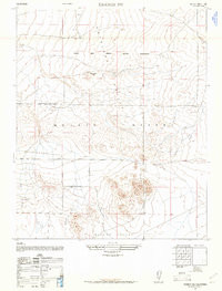 JACKRABBIT HILL, CA HISTORICAL MAP GEOPD