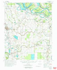 DUMAS, AR HISTORICAL MAP GEOPDF 15X15 GR