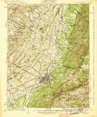 WAYNESBORO, VA HISTORICAL MAP GEOPDF 15X