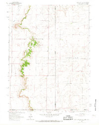PINE BLUFFS SE, WY-NE-CO HISTORICAL MAP