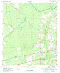 MACCLENNY WEST, FL-GA HISTORICAL MAP GEO