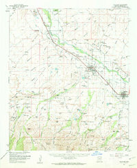 THATCHER, AZ HISTORICAL MAP GEOPDF 15X15