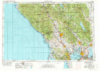 SANTA ROSA, CA HISTORICAL MAP GEOPDF 1X2