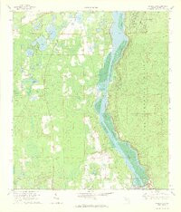 EUREKA DAM, FL HISTORICAL MAP GEOPDF 7.5