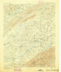 GREENVILLE, TN-NC HISTORICAL MAP GEOPDF