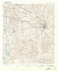 HENDERSON, TX HISTORICAL MAP GEOPDF 15X1