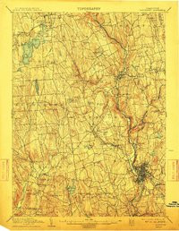 WATERBURY, CT HISTORICAL MAP GEOPDF 15X1