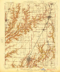 CARLINVILLE, IL HISTORICAL MAP GEOPDF 15