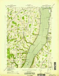 CANANDAIGUA LAKE, NY HISTORICAL MAP GEOP