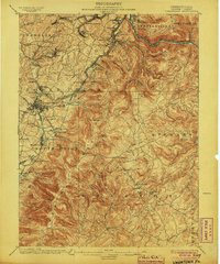 UNIONTOWN, PA HISTORICAL MAP GEOPDF 15X1