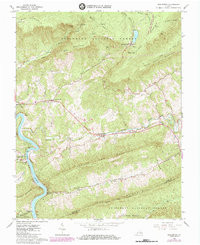 EGGLESTON, VA HISTORICAL MAP GEOPDF 7.5X