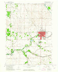 RENSSELAER, IN HISTORICAL MAP GEOPDF 7.5