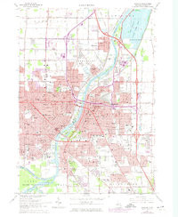 SAGINAW, MI HISTORICAL MAP GEOPDF 7.5X7.