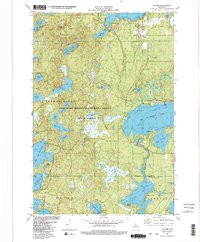 SAYNER, WI HISTORICAL MAP GEOPDF 7.5X7.5