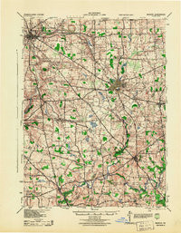MERCER, PA HISTORICAL MAP GEOPDF 15X15 G