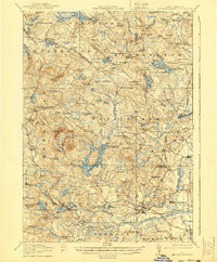 MOUNT PAWTUCKAWAY, NH HISTORICAL MAP GEO