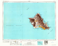 OAHU, HI HISTORICAL MAP GEOPDF 1X2 GRID