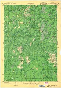 PIKE LAKE, WI HISTORICAL MAP GEOPDF 15X1