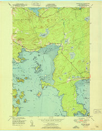 MACHIAS BAY, ME HISTORICAL MAP GEOPDF 7.