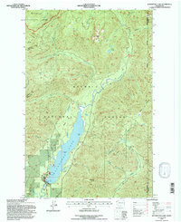 WYNOOCHEE LAKE, WA HISTORICAL MAP GEOPDF