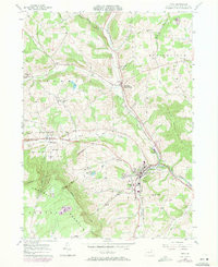 TROY, PA HISTORICAL MAP GEOPDF 7.5X7.5 G