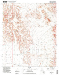 BURRO GAP, AZ HISTORICAL MAP GEOPDF 7.5X