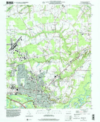 KINSTON, NC HISTORICAL MAP GEOPDF 7.5X7.
