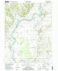 HUTTON, IN-IL HISTORICAL MAP GEOPDF 7.5X