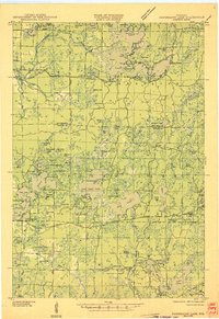 NAMEKAGON LAKE, WI HISTORICAL MAP GEOPDF