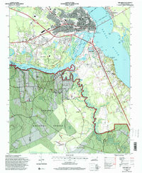NEW BERN, NC HISTORICAL MAP GEOPDF 7.5X7