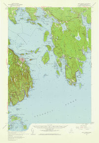 BAR HARBOR, ME HISTORICAL MAP GEOPDF 15X