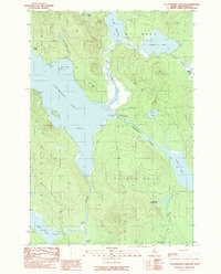 CAUCOMGOMOC LAKE EAST, ME HISTORICAL MAP