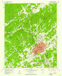 LENOIR, NC HISTORICAL MAP GEOPDF 7.5X7.5