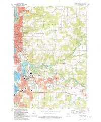 WAUSAU EAST, WI HISTORICAL MAP GEOPDF 7.