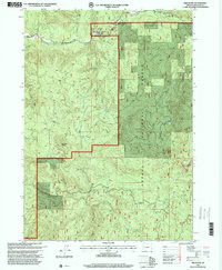 RED BUTTE, OR HISTORICAL MAP GEOPDF 7.5X