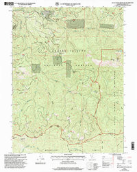 BLACK ROCK MOUNTAIN, CA HISTORICAL MAP G