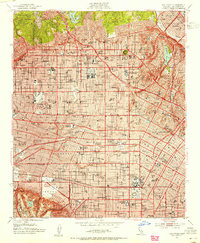 HOLLYWOOD, CA HISTORICAL MAP GEOPDF 7.5X