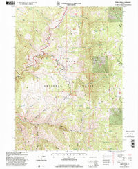 TEMPLE PEAK, UT HISTORICAL MAP GEOPDF 7.