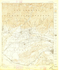 POMONA, CA HISTORICAL MAP GEOPDF 15X15 G
