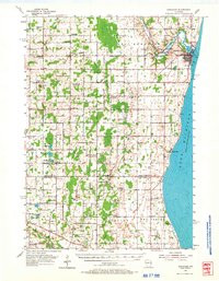KEWAUNEE, WI HISTORICAL MAP GEOPDF 15X15